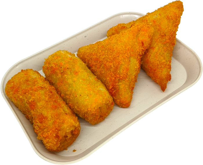 Vegetable risoles served on a plate