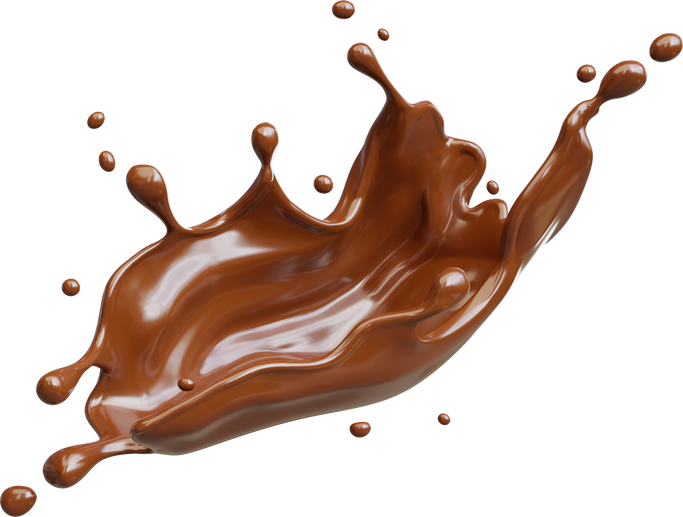 Chocolate Splashing isolated